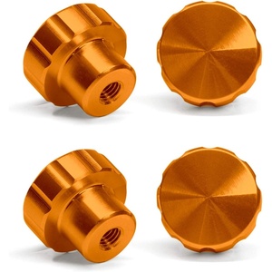 WeatherTech 4-Pack of Solid Billet Aluminum Knobs for CupFone – Orange