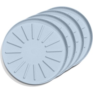 WeatherTech 8″ Coasters for Home Surfaces, Anti-Skid, No-Slip knibs – Set of 4, Black – (8A8CSTBK)(Blue)