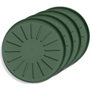 WeatherTech 8″ Coasters for Home Surfaces, Anti-Skid, No-Slip knibs – Set of 4, Black – (8A8CSTBK)(Green)