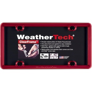WeatherTech ClearCover – Clear Acrylic Lens Cover, Durable Frame that Protects License Plates, Black(Chrome / Black)