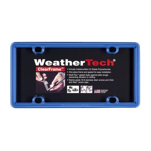 WeatherTech ClearFrame License Plate Frame, Baby Blue(Baby Blue)