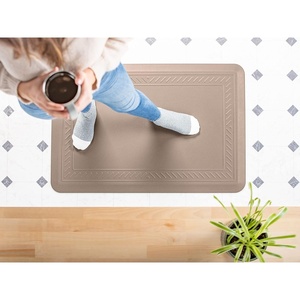 WeatherTech ComfortMat, 24 by 36 Inches Anti-Fatigue Comfort Mat, Bordered Pattern, Tan