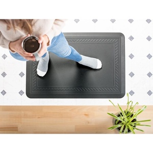 WeatherTech ComfortMat, 24 by 36 Inches Anti-Fatigue Comfort Mat, Carbon Fiber Pattern, Tan(Black)
