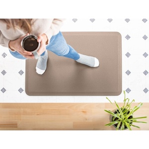 WeatherTech ComfortMat, Stone in Tan -Cushioned, Anti-Fatigue Floor Mat– 24” x 36” Home Comfort Essential for Kitchen, Office, Standing Desk, Laundry Room–Waterproof, Slip-Resistant, Easy to Clean