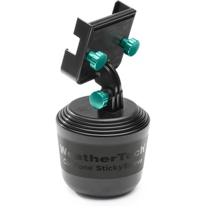 WeatherTech CupFone Two View – Adjustable, Universal Cup Holder Phone Mount Car & Truck Accessory – Best Design for iPhone & Smartphone Charging – Black Plastic Knobs(Turquoise)