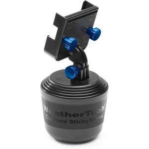 WeatherTech CupFone Two View – Adjustable, Universal Cup Holder Phone Mount Car & Truck Accessory – Best Design for iPhone & Smartphone Charging – Black Plastic Knobs(Royal Blue)