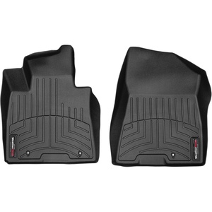 WeatherTech Custom Fit FloorLiners for Kia Sportage, Tucson, 1st Row (4615721), Grey(Black)
