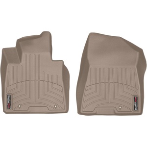 WeatherTech Custom Fit FloorLiners for Kia Sportage, Tucson, 1st Row (4615721), Grey(Tan)