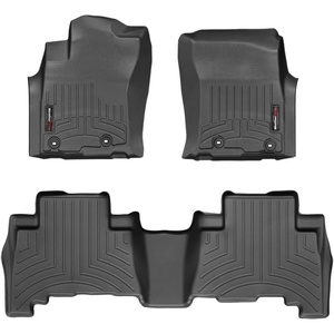 WeatherTech Custom Fit FloorLiners for Lexus GX, 4Runner, 1st & 2nd Row (444931-442862), Black(Black)
