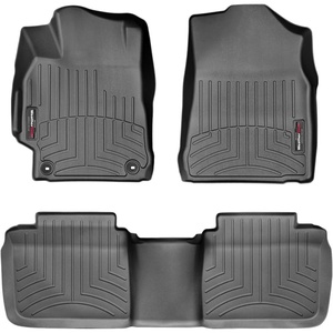 WeatherTech Custom Fit FloorLiners for Toyota Camry – 1st & 2nd Row (447881-444002), Black(Black)