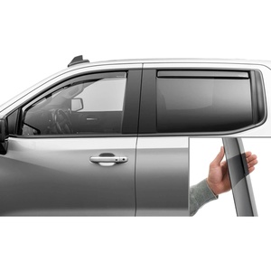 WeatherTech Custom Fit Side Window Deflectors for Chevrolet Silverado 1500 LTD, Silverado 1500, Sierra 1500 Limited – (82930IM), Dark Tint(Dark Tint)