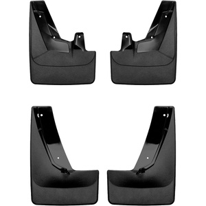 WeatherTech Custom No Drill Splash Guard MudFlaps for GMC Yukon, Suburban, Yukon XL – Front & Rear Set (110125-120125), Black