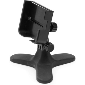 WeatherTech DeskFone Two View Universal Phone Holder for Flat Surfaces, Office, Kitchen, Nightstand – Black Plastic Knobs(Black Plastic Knobs)