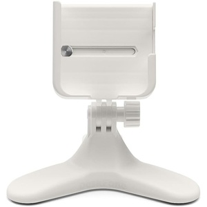 WeatherTech DeskFone Two View in White – Adjustable, Universal Cell Phone Holder Mount Stand for Desk, Counter, Table – Tripod Design for iPhone & Smartphone Charging – White Plastic Knobs(White Plastic Knobs)