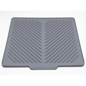 WeatherTech DishMat Contain – 16″ x 18″ Drip Dry Hand-Washed Dish Drying Mat, Slate, Rubber(Slate)