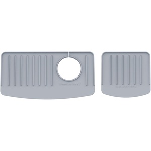 WeatherTech FaucetMat – Protect Your Kitchen & Bathroom Countertops – Light Grey/Pebble(Light Grey)