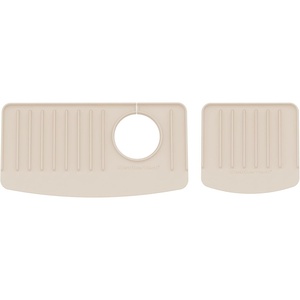 WeatherTech FaucetMat – Protect Your Kitchen & Bathroom Countertops – Light Grey/Pebble(Tan)