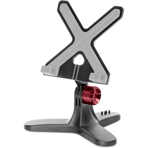WeatherTech TabletHolder – Tablet Holder for Desktop, Tabletop or Kitchen Counter Top Non Slip Multi Surface Holder – Black/Grey(Red)
