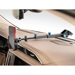 WeatherTech WindshieldFone with Extension – Universal Windshield-Mounted Car Phone Holder – Black Plastic Knobs(Royal Blue)