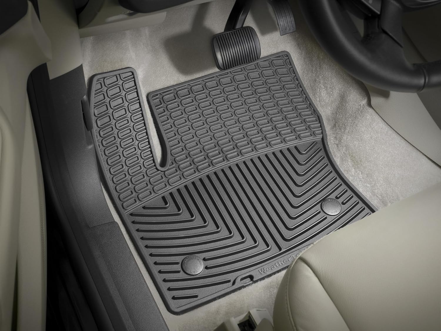 image:imageWeatherTech AllWeather Floor Mats for Ford CMax Escape 1st Row W283 BlackBlack