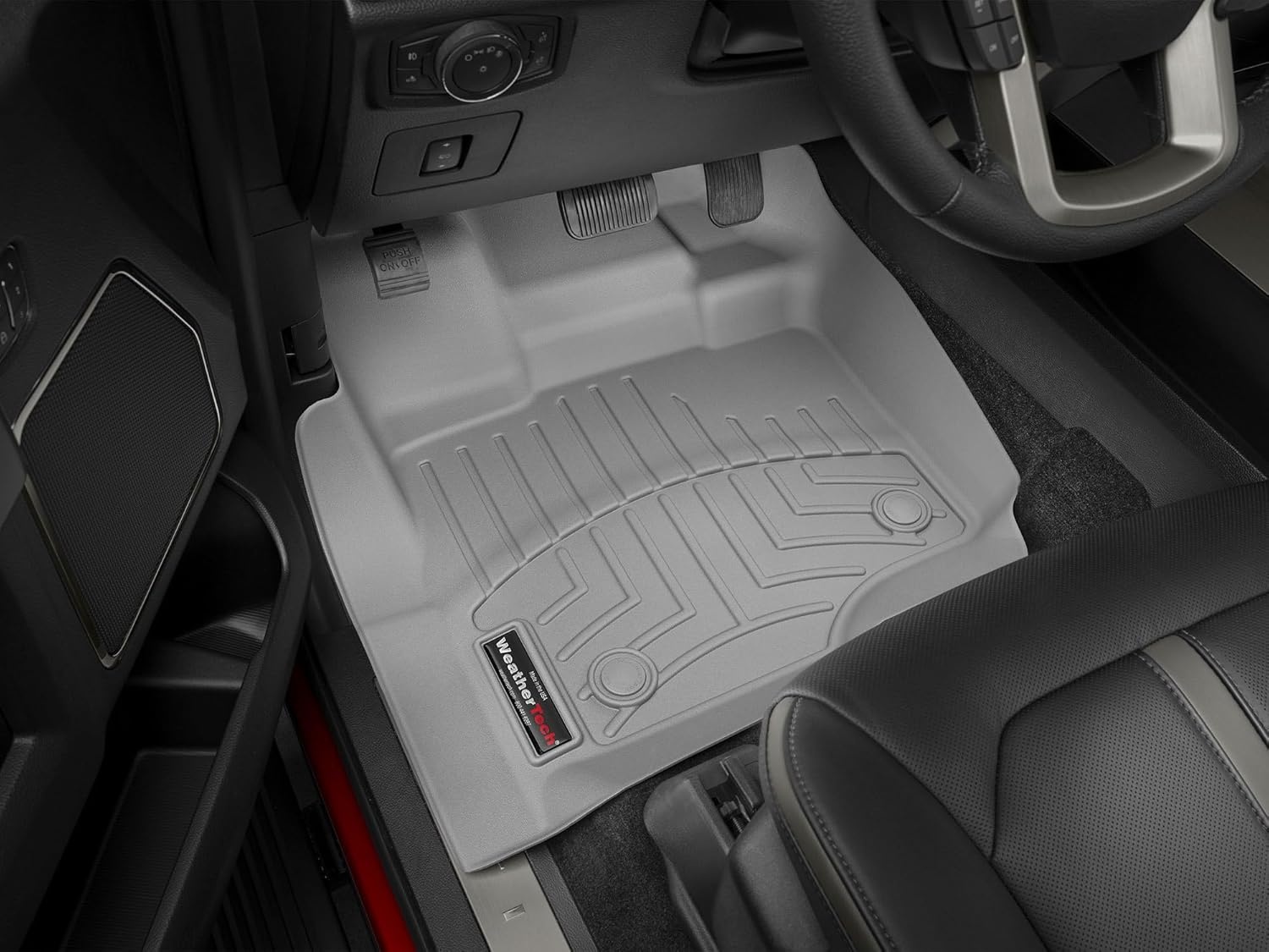 image:imageWeatherTech Custom Fit FloorLiners for 20152019 GMC Sierra 2500HD3500HD Chevrolet Silverado 2500HD3500HD 1st amp 2nd Row Full Coverage Row 446071445422 BlackTan