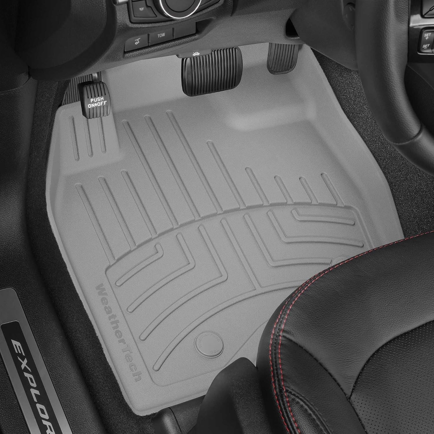 image:imageWeatherTech FloorLiner HP Custom Fit Floor Mats for Hyundai Palisade Full Set 441578123IM BlackGrey
