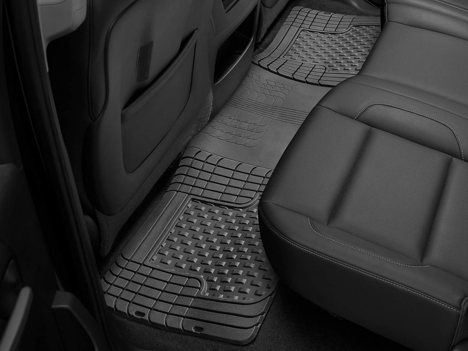 image:imageWeatherTech Semi Universal All Weather and Vehicle Trim to Fit Floor Mats 4Piece Set BlackTan