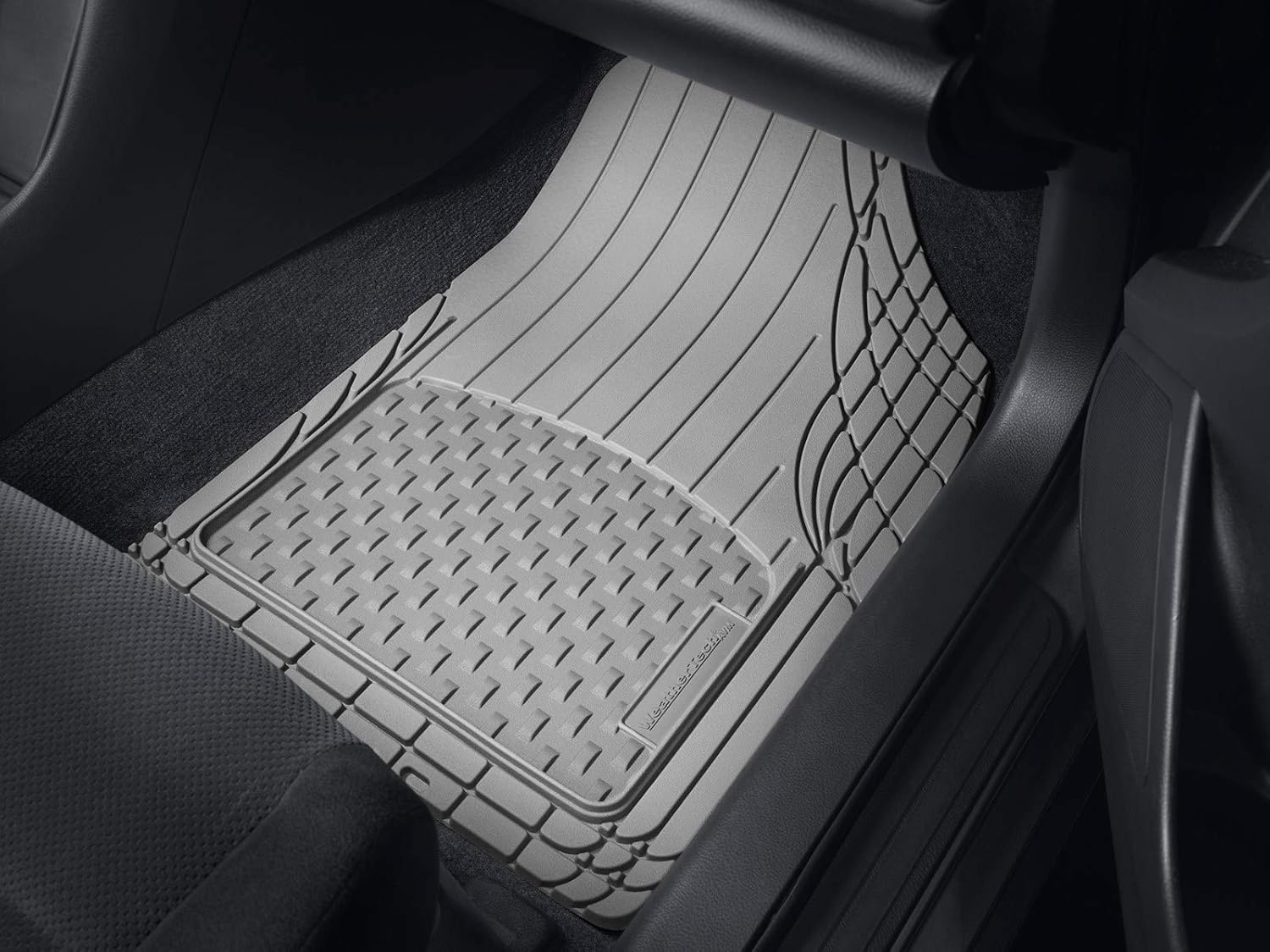 image:imageWeatherTech TrimtoFit Floor Mat Semi Universal Vehicle Mats 1st amp 2nd Row 3Piece Set BlackBlack