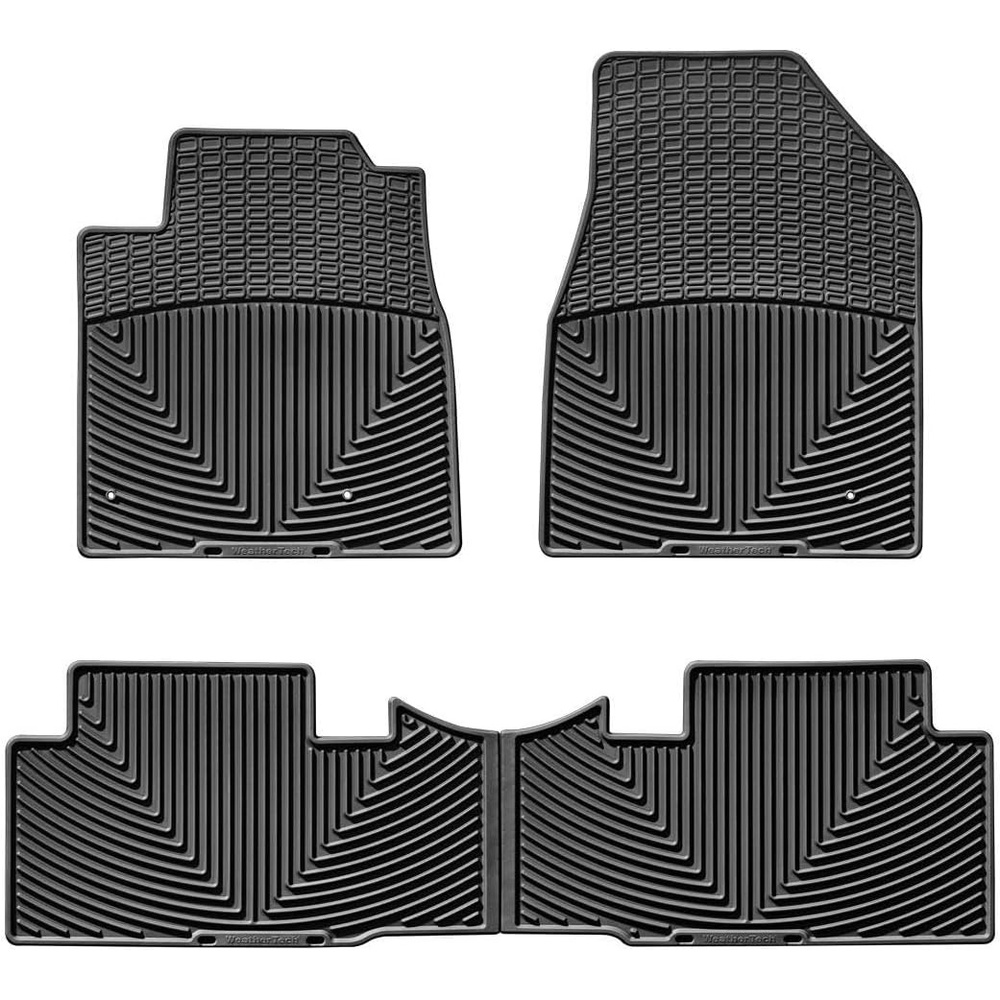 image:imageWeatherTech AllWeather Floor Mats for Honda Pilot 1st amp 2nd Row WTHB148152 BlackBlack