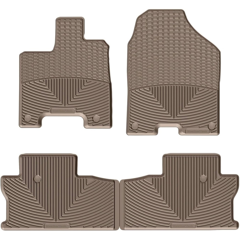 image:imageWeatherTech AllWeather Floor Mats for Honda Ridgeline 1st amp 2nd Row W415W416 BlackTan