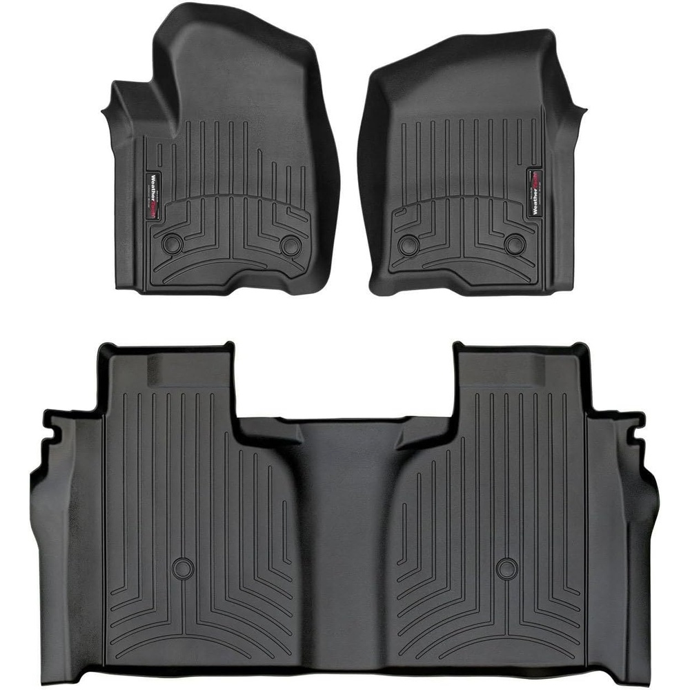 image:imageWeatherTech Custom Fit FloorLiners for Chevrolet Silverado 1500 Silverado 2500HD3500HD Silverado 1500 LTD 1st amp 2nd Row 44143612 BlackBlack