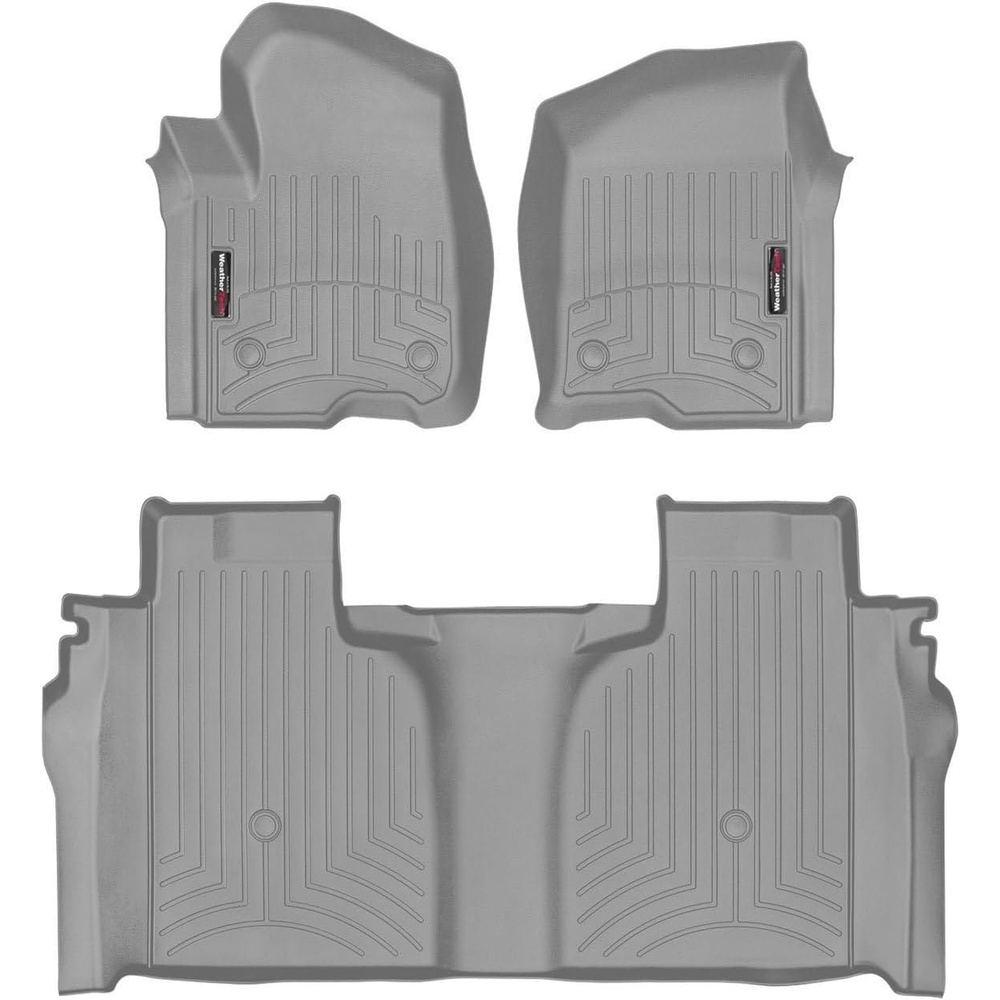 image:imageWeatherTech Custom Fit FloorLiners for Chevrolet Silverado 1500 Silverado 2500HD3500HD Silverado 1500 LTD 1st amp 2nd Row 44143612 BlackGrey