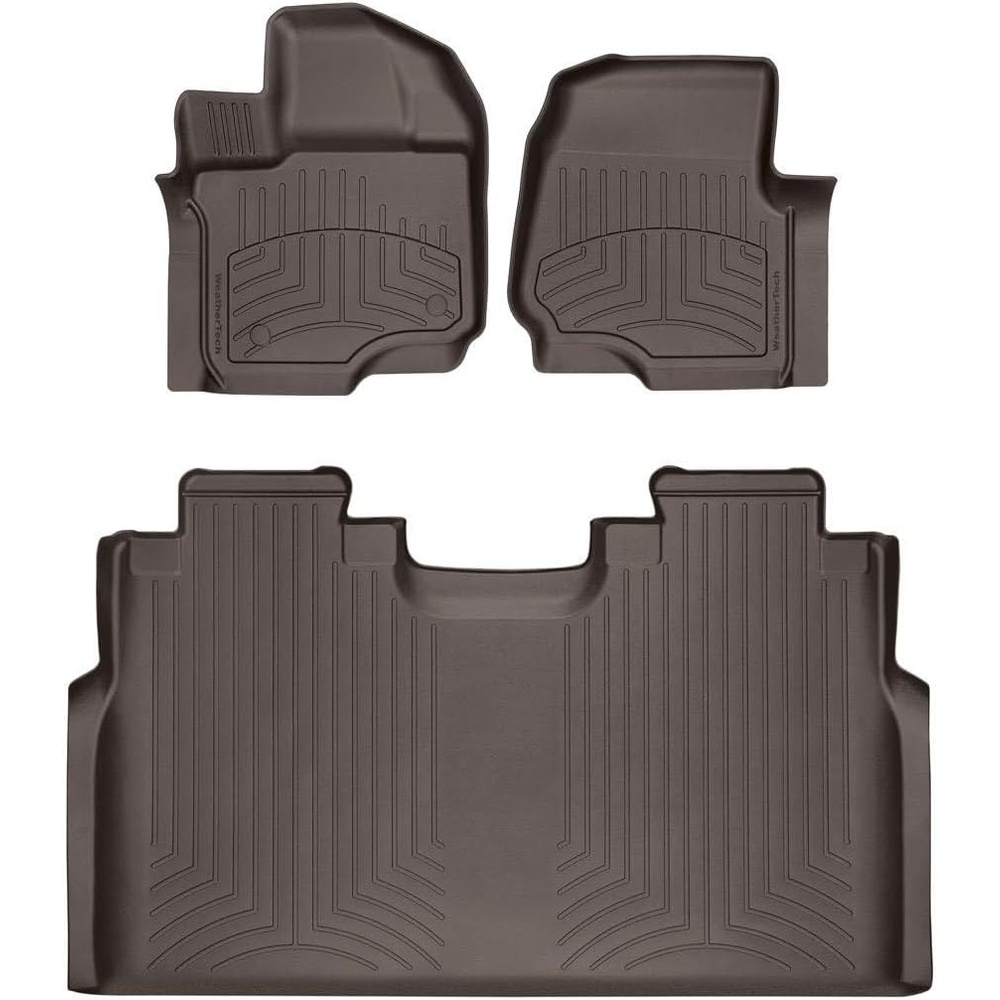 image:imageWeatherTech FloorLiner HP Custom Fit Floor Mats for Ford F150 Lightning F1501st amp 2nd Row 4469712IM BlackCocoa