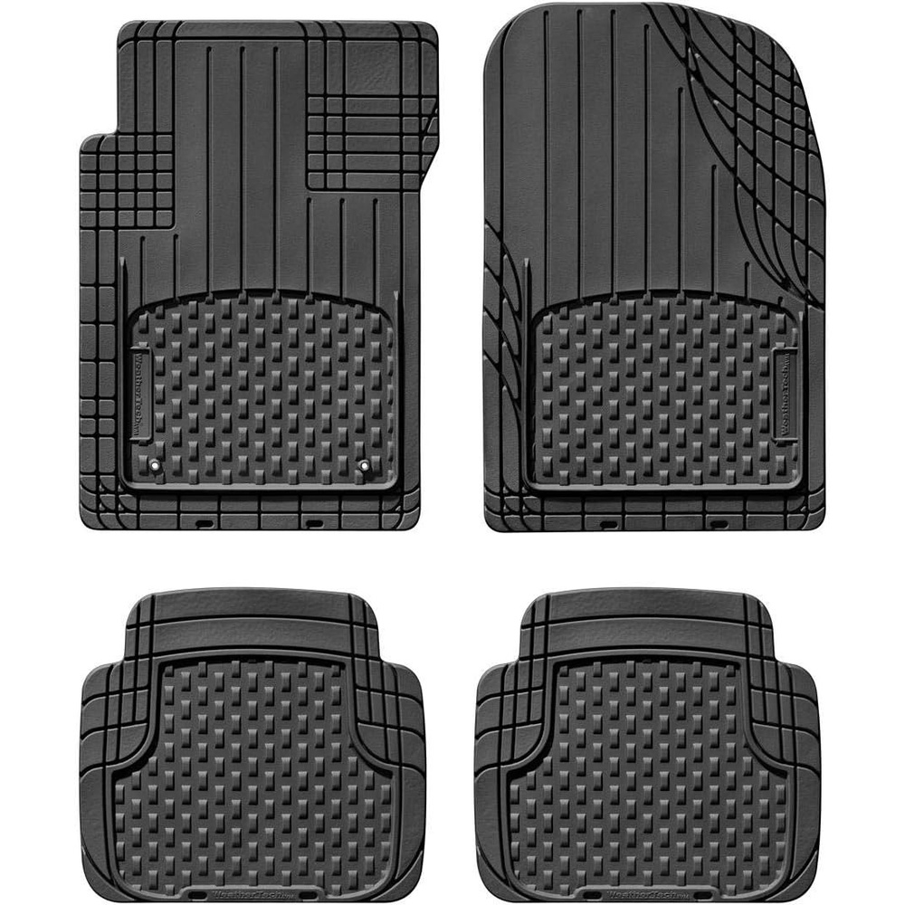 image:imageWeatherTech Semi Universal All Weather and Vehicle Trim to Fit Floor Mats  4Piece Set BlackBlack