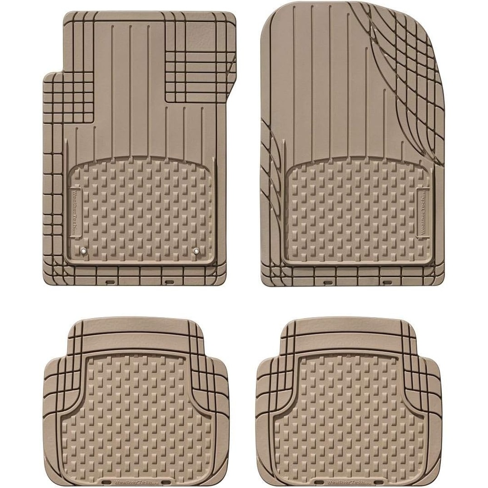 image:imageWeatherTech Semi Universal All Weather and Vehicle Trim to Fit Floor Mats 4Piece Set BlackTan