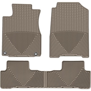 WeatherTech All-Weather Floor Mats for Honda CR-V 1st & 2nd Row (WTHB270162), Black(Tan)