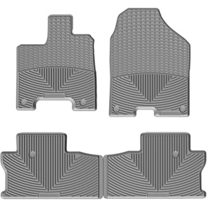 WeatherTech All-Weather Floor Mats for Honda Ridgeline 1st & 2nd Row (W415-W416), Black(Grey)