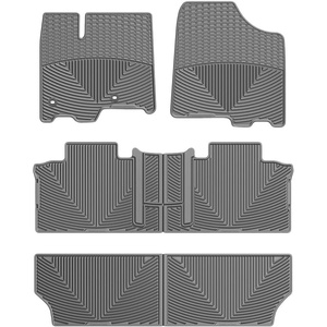 WeatherTech All-Weather Floor Mats for Toyota Sienna Full Set (WTCG292244245), Grey(Grey)