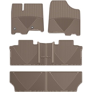 WeatherTech All-Weather Floor Mats for Toyota Sienna Full Set (WTCG292244245), Grey(Tan)