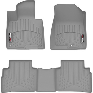 WeatherTech Custom Fit FloorLiners for Kia Sportage – 1st & 2nd Row (441732-1-2), Black(Grey)