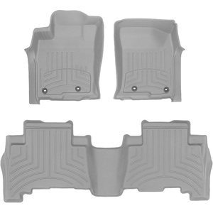 WeatherTech FloorLiner HP Custom Fit Floor Mats for Lexus GX, 4Runner 1st & 2nd Row (444931IM-442862IM), Black(Grey)